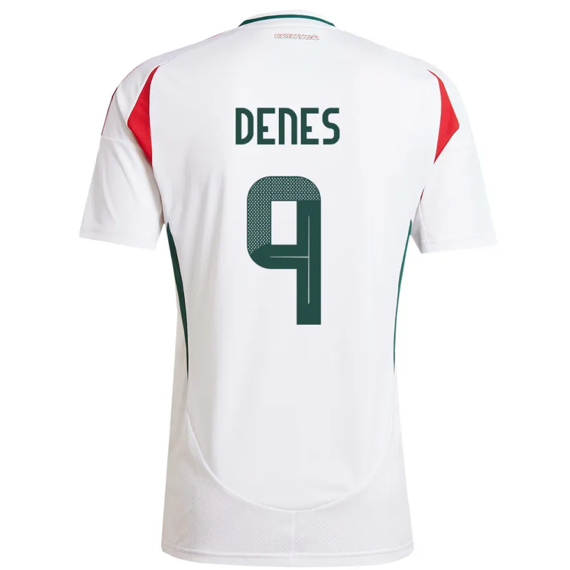 Danxen Enfant Maillot Hongrie Csanád-Vilmos Dénes #9 Blanc Tenues Extérieur 24-26 T-Shirt