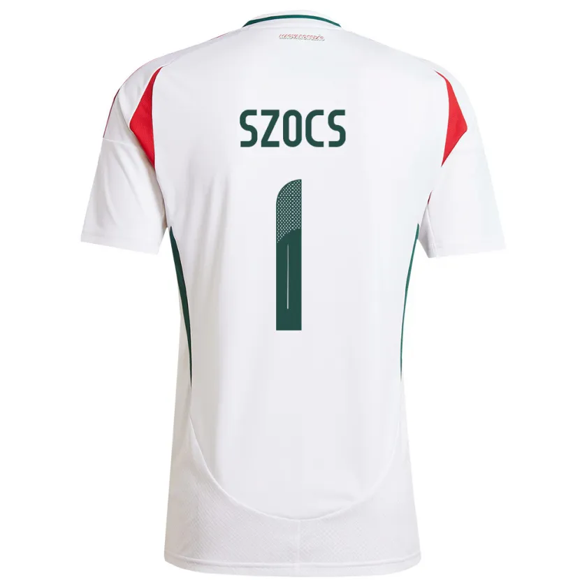 Danxen Enfant Maillot Hongrie Réka Szőcs #1 Blanc Tenues Extérieur 24-26 T-Shirt
