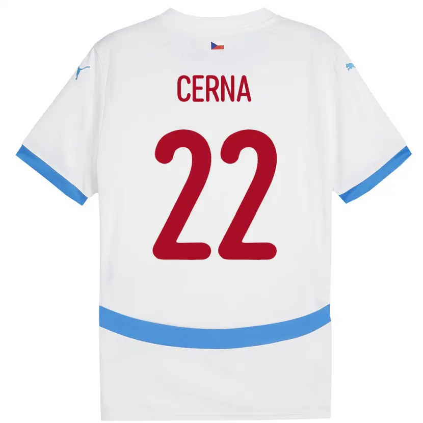 Danxen Enfant Maillot Tchéquie Franny Černá #22 Blanc Tenues Extérieur 24-26 T-Shirt