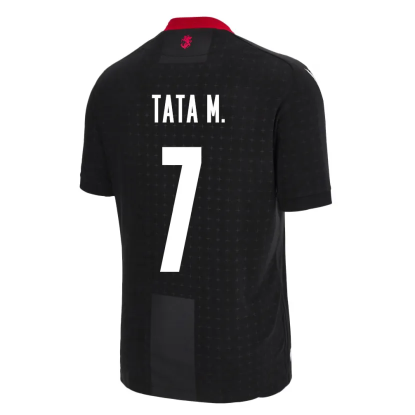 Danxen Enfant Maillot Géorgie Tata Matveeva #7 Noir Tenues Extérieur 24-26 T-Shirt
