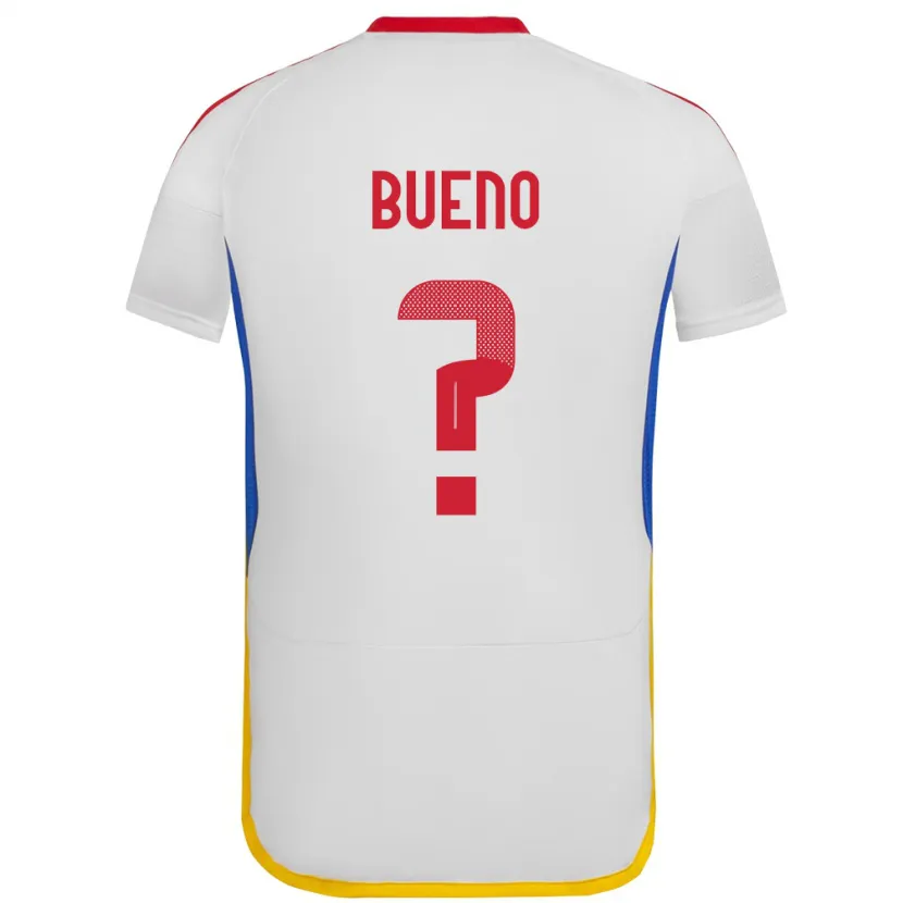 Danxen Enfant Maillot Venezuela Jesús Bueno #0 Blanc Tenues Extérieur 24-26 T-Shirt