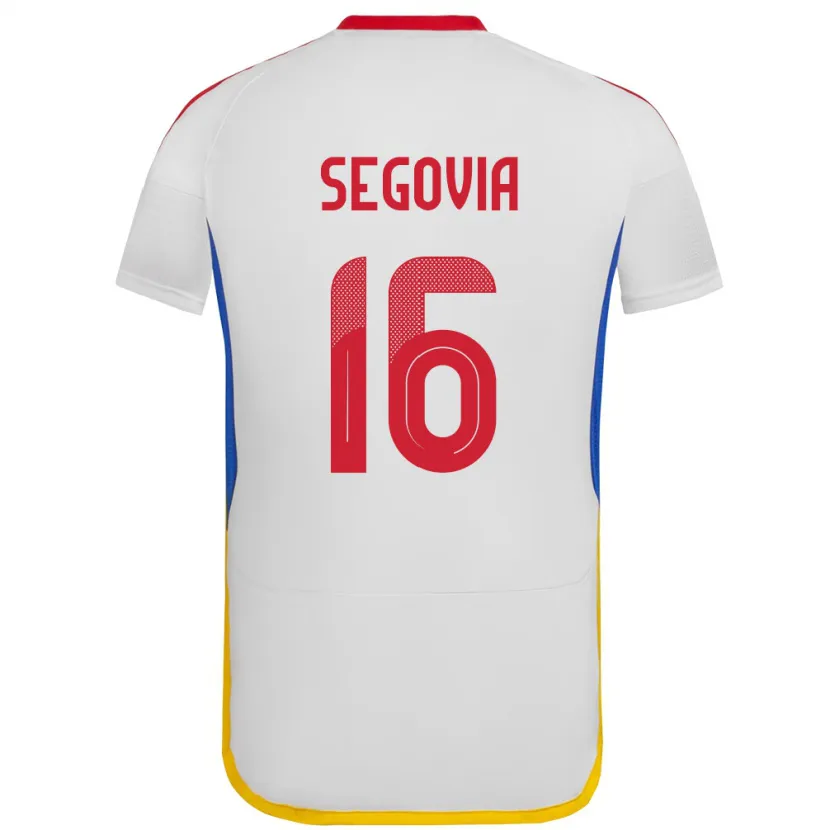 Danxen Enfant Maillot Venezuela Telasco Segovia #16 Blanc Tenues Extérieur 24-26 T-Shirt