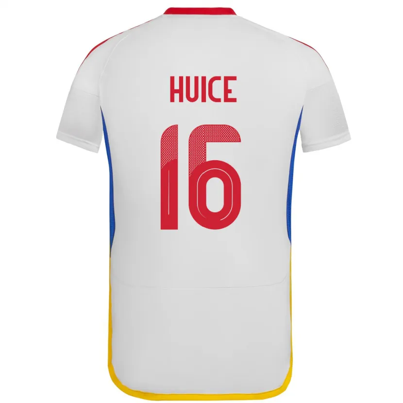 Danxen Enfant Maillot Venezuela Frangel Huice #16 Blanc Tenues Extérieur 24-26 T-Shirt