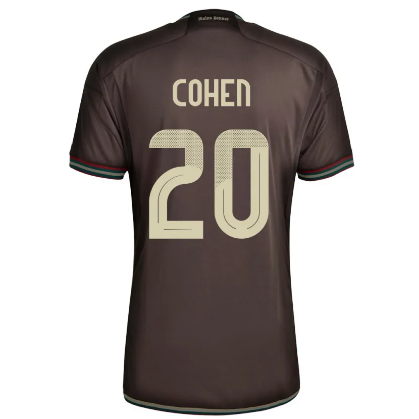 Danxen Enfant Maillot Jamaïque Dunsting Cohen #20 Brun Nuit Tenues Extérieur 24-26 T-Shirt