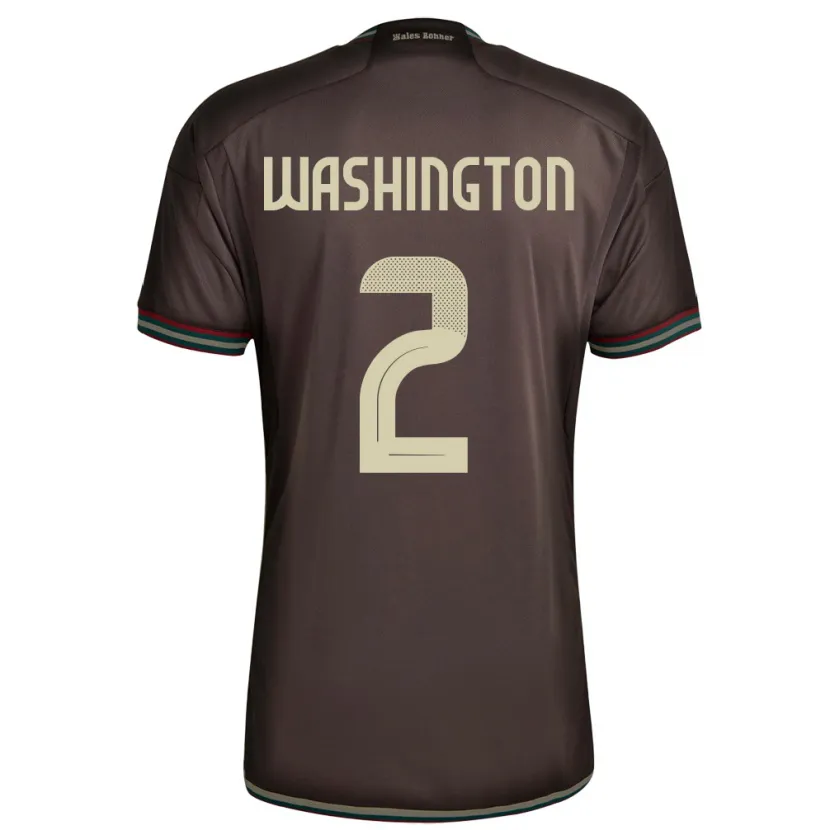 Danxen Enfant Maillot Jamaïque Solai Washington #2 Brun Nuit Tenues Extérieur 24-26 T-Shirt