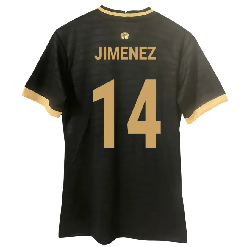 Danxen Enfant Maillot Panama Juan Jiménez #14 Noir Tenues Extérieur 24-26 T-Shirt