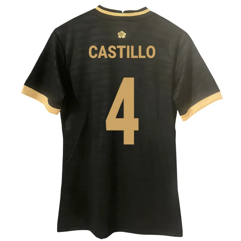 Danxen Enfant Maillot Panama Katherine Castillo #4 Noir Tenues Extérieur 24-26 T-Shirt