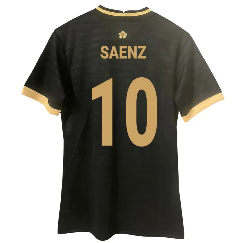 Danxen Enfant Maillot Panama Gloria Sáenz #10 Noir Tenues Extérieur 24-26 T-Shirt