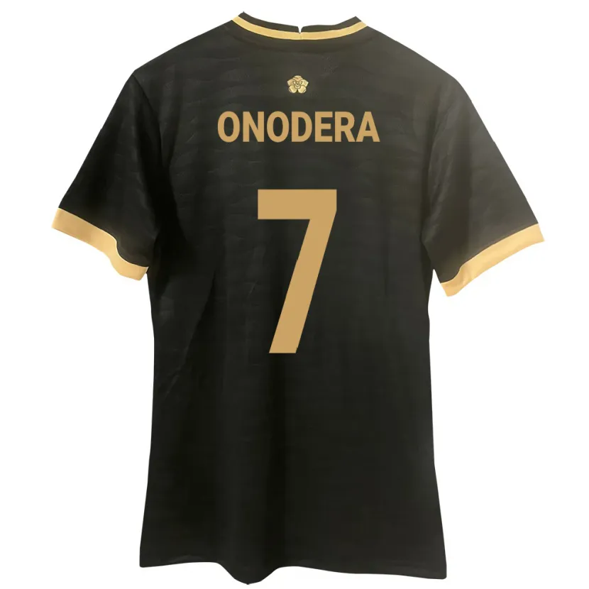Danxen Enfant Maillot Panama Alison Onodera #7 Noir Tenues Extérieur 24-26 T-Shirt