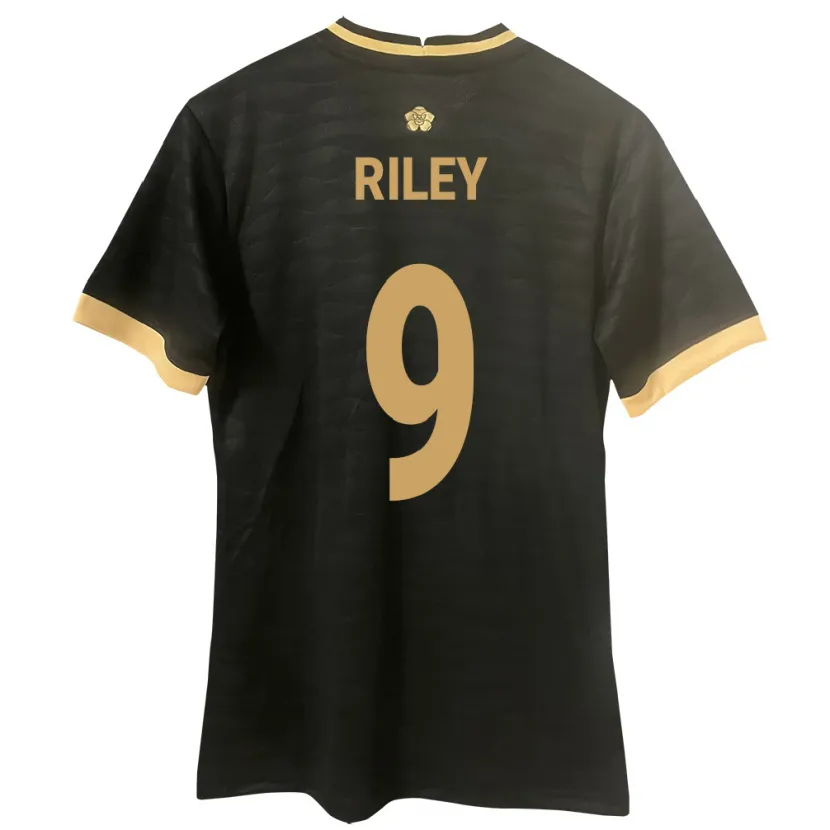 Danxen Enfant Maillot Panama Karla Riley #9 Noir Tenues Extérieur 24-26 T-Shirt