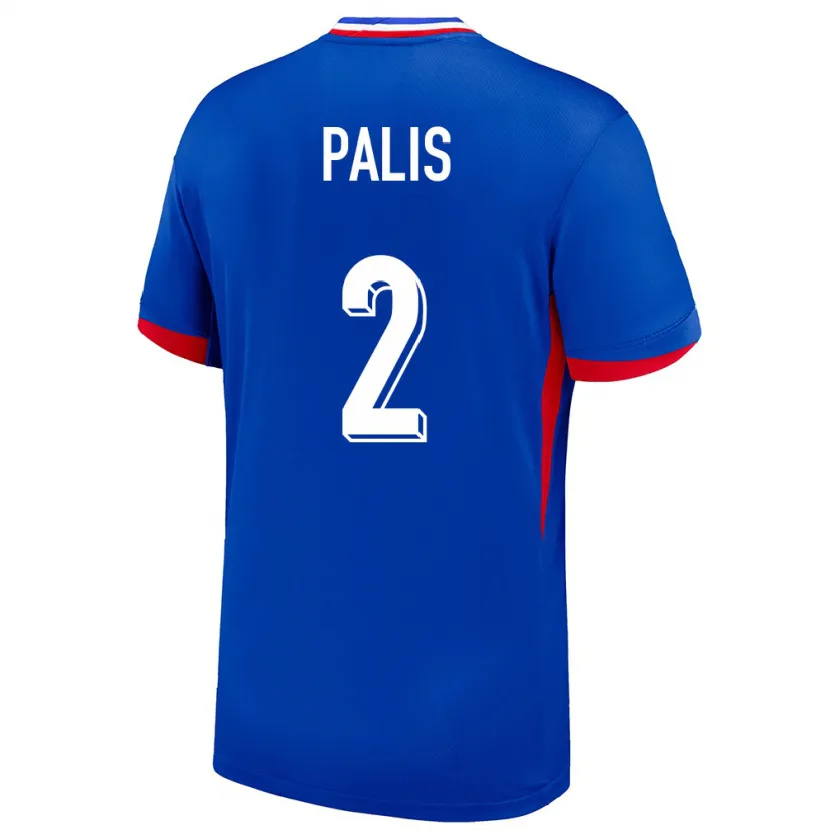 Danxen Homme Maillot France Ella Palis #2 Bleu Tenues Domicile 24-26 T-Shirt