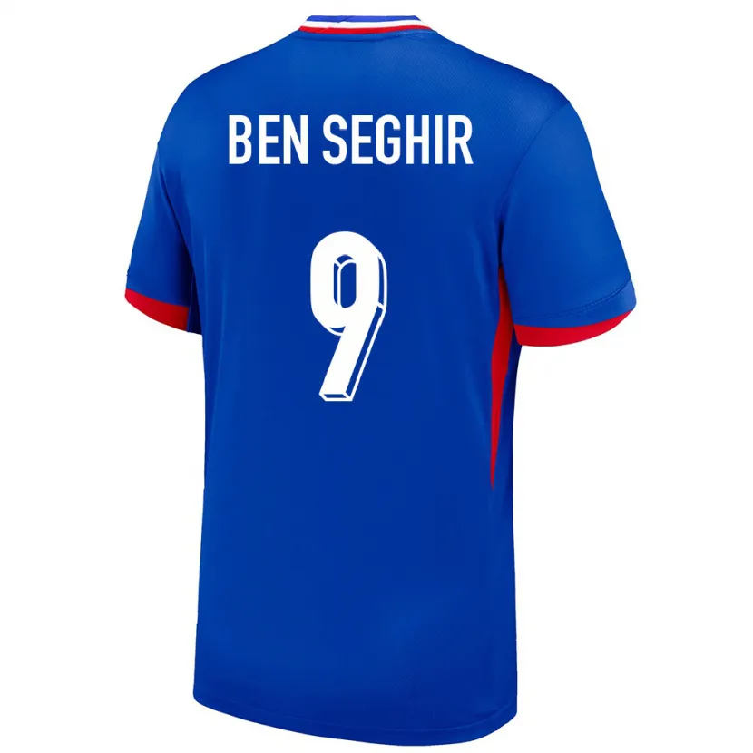 Danxen Homme Maillot France Salim Ben Seghir #9 Bleu Tenues Domicile 24-26 T-Shirt