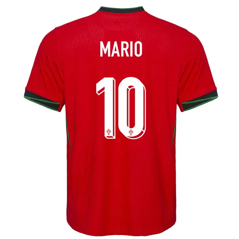 Danxen Homme Maillot Portugal Joao Mario #10 Rouge Tenues Domicile 24-26 T-Shirt