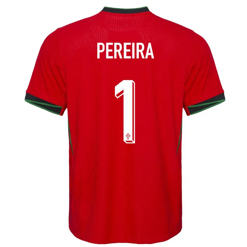 Danxen Homme Maillot Portugal Ines Pereira #1 Rouge Tenues Domicile 24-26 T-Shirt