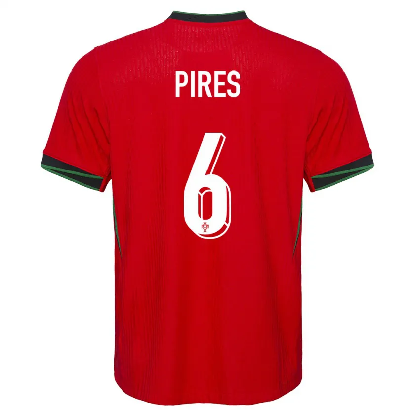 Danxen Homme Maillot Portugal Suzane Pires #6 Rouge Tenues Domicile 24-26 T-Shirt