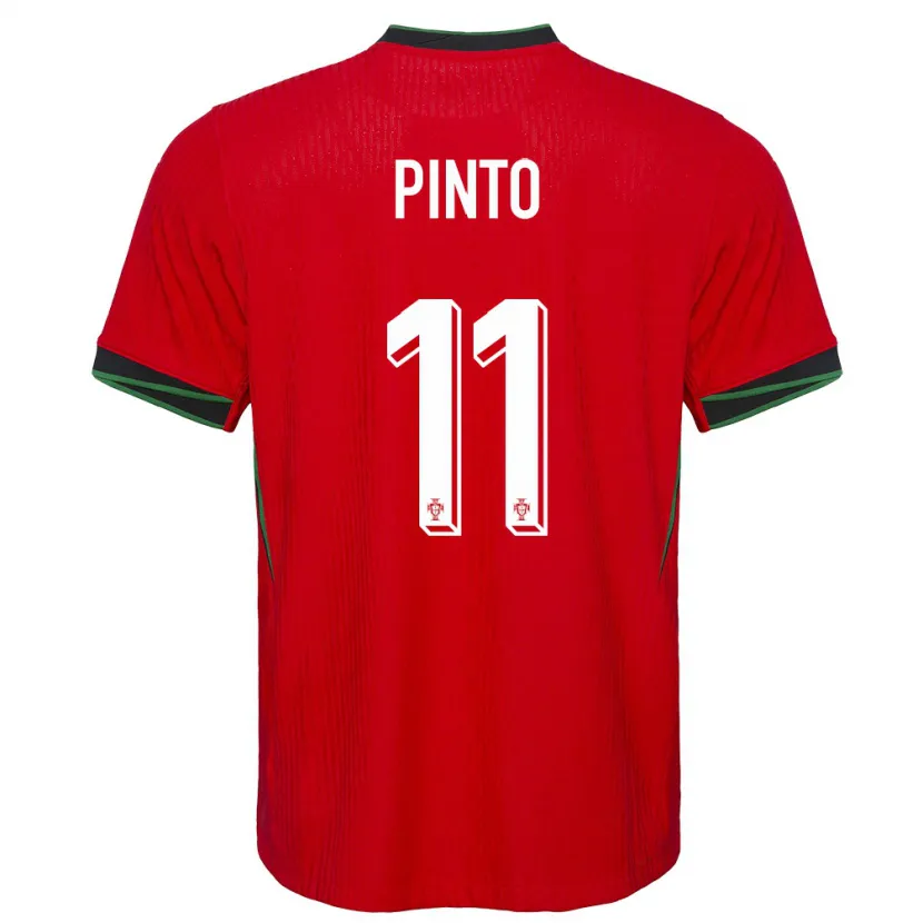 Danxen Homme Maillot Portugal Tatiana Pinto #11 Rouge Tenues Domicile 24-26 T-Shirt