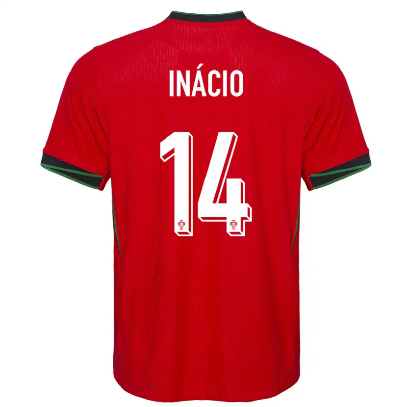 Danxen Homme Maillot Portugal Goncalo Inacio #14 Rouge Tenues Domicile 24-26 T-Shirt