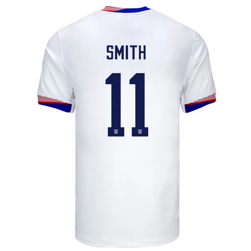 Danxen Homme Maillot États-Unis Sophia Smith #11 Blanc Tenues Domicile 24-26 T-Shirt