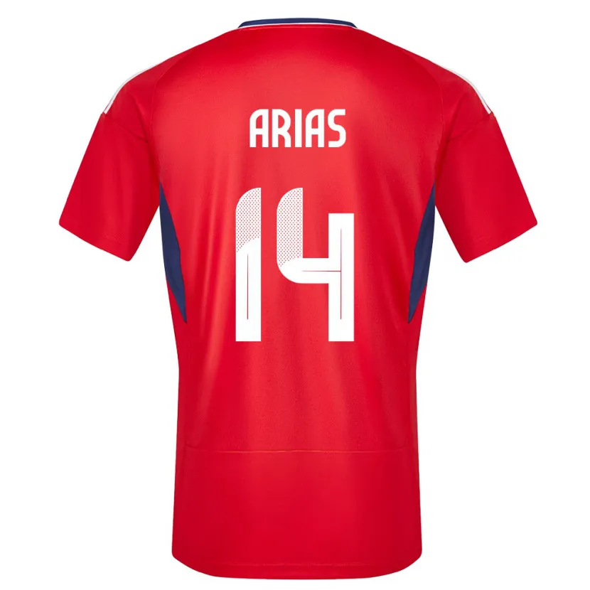 Danxen Homme Maillot Costa Rica Timothy Arias #14 Rouge Tenues Domicile 24-26 T-Shirt