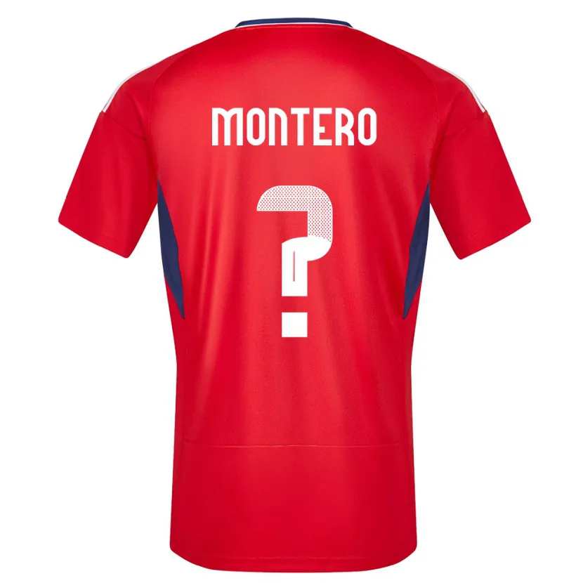 Danxen Homme Maillot Costa Rica Claudio Montero #0 Rouge Tenues Domicile 24-26 T-Shirt