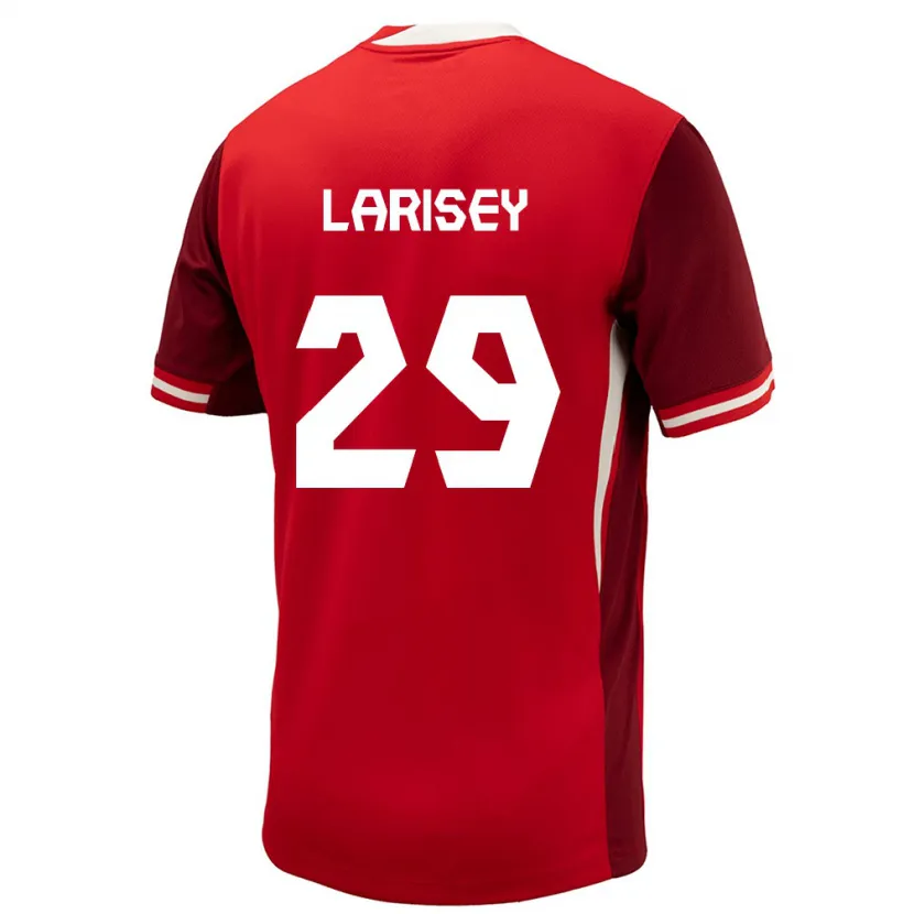Danxen Homme Maillot Canada Clarissa Larisey #29 Rouge Tenues Domicile 24-26 T-Shirt
