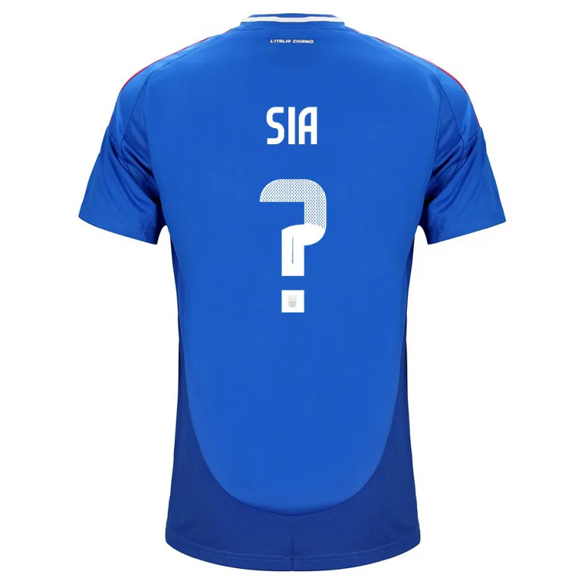 Danxen Homme Maillot Italie Diego Sia #0 Bleu Tenues Domicile 24-26 T-Shirt