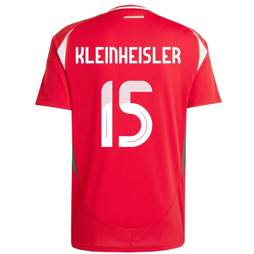 Danxen Homme Maillot Hongrie László Kleinheisler #15 Rouge Tenues Domicile 24-26 T-Shirt