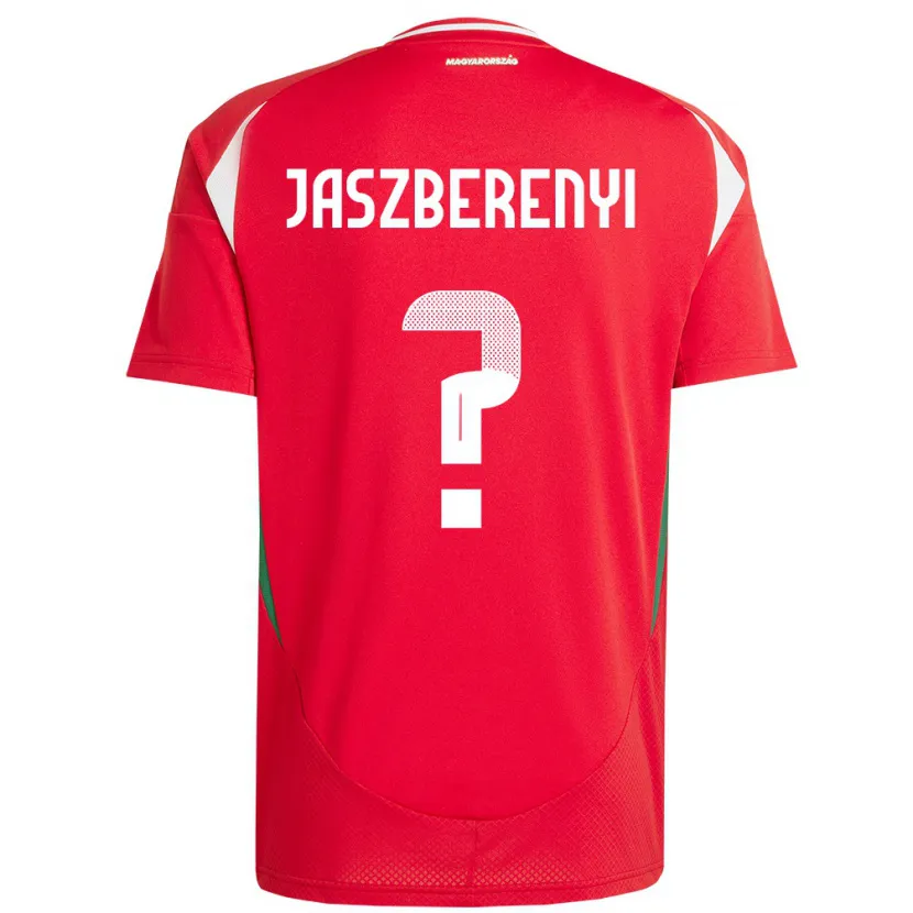 Danxen Homme Maillot Hongrie Péter Jászberényi #0 Rouge Tenues Domicile 24-26 T-Shirt