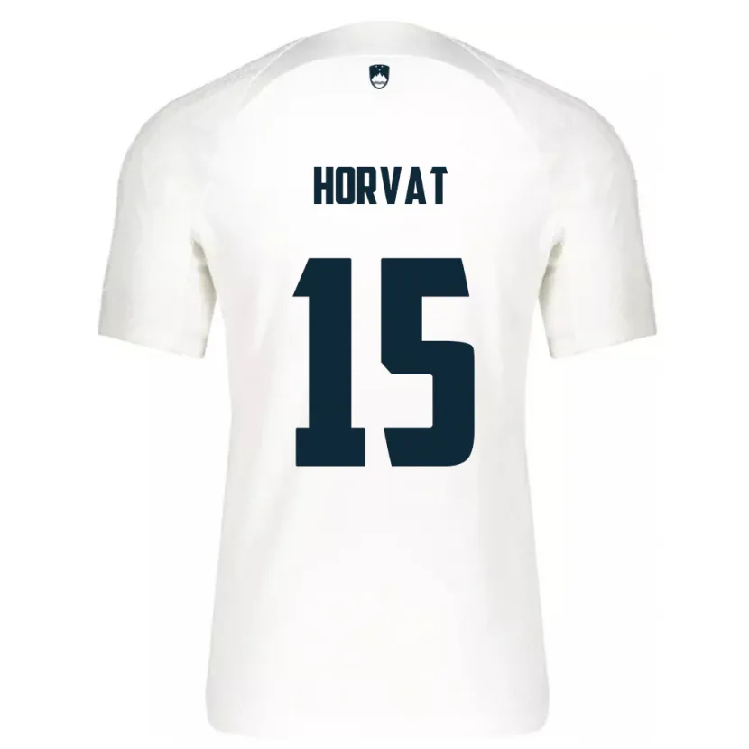 Danxen Homme Maillot Slovénie Tomi Horvat #15 Blanc Tenues Domicile 24-26 T-Shirt