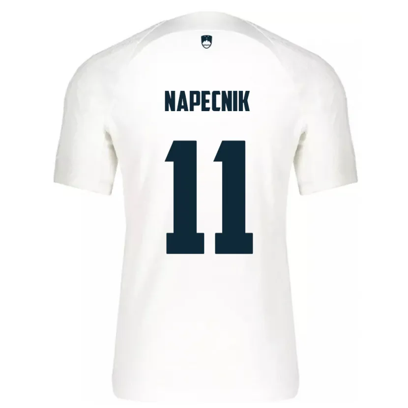 Danxen Homme Maillot Slovénie Gal Napecnik #11 Blanc Tenues Domicile 24-26 T-Shirt