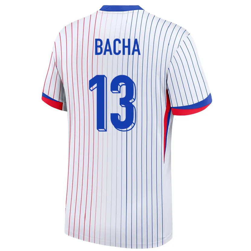 Danxen Homme Maillot France Selma Bacha #13 Blanc Tenues Extérieur 24-26 T-Shirt