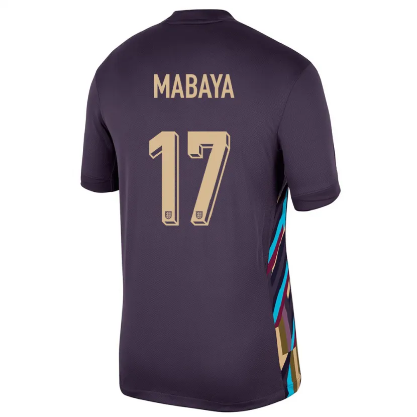 Danxen Homme Maillot Angleterre Isaac Mabaya #17 Raisins Noirs Tenues Extérieur 24-26 T-Shirt