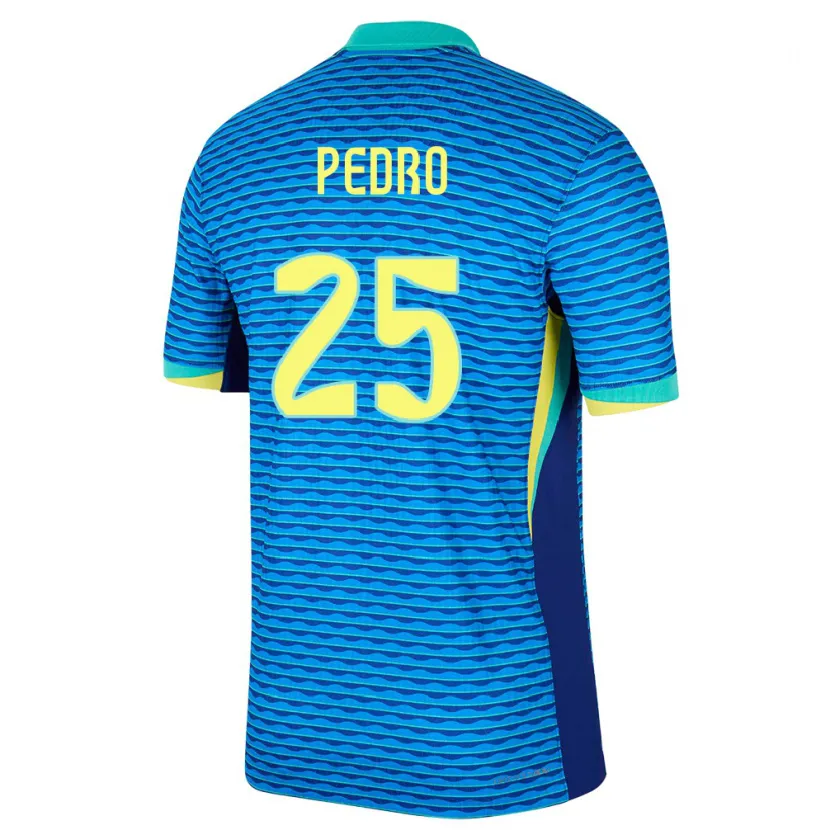Danxen Homme Maillot Brésil Pedro #25 Bleu Tenues Extérieur 24-26 T-Shirt
