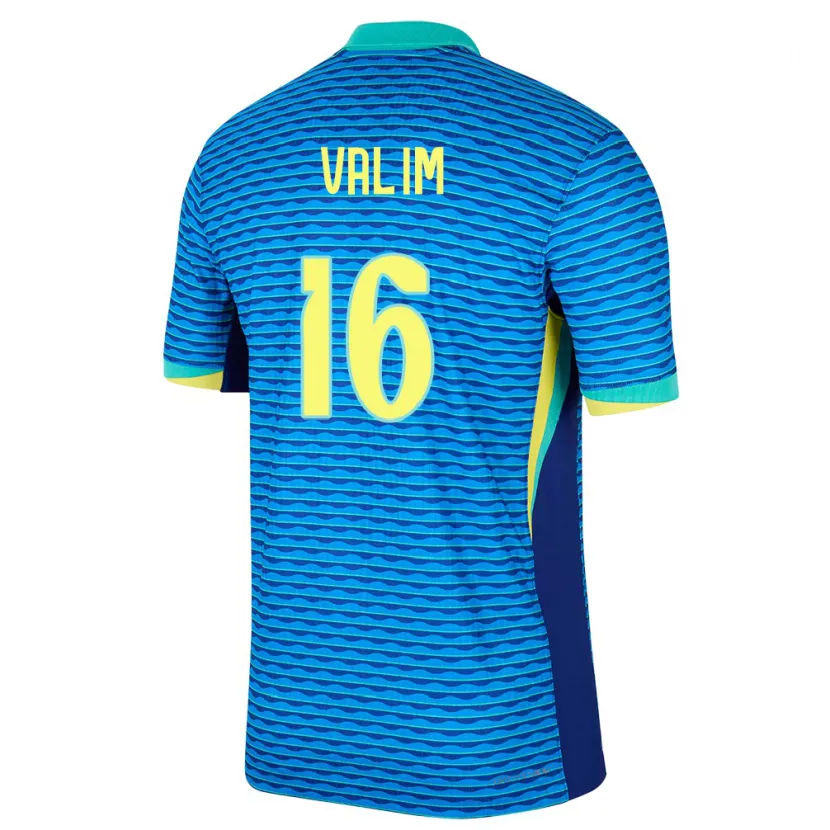 Danxen Homme Maillot Brésil Bernardo Valim #16 Bleu Tenues Extérieur 24-26 T-Shirt