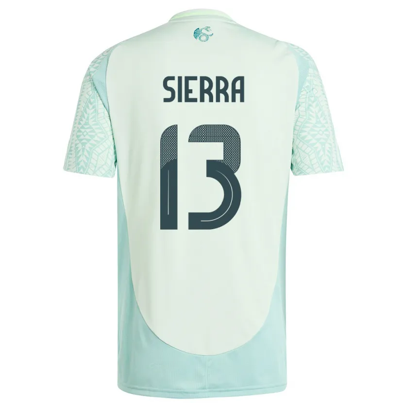 Danxen Homme Maillot Mexique Bianca Sierra #13 Lin Vert Tenues Extérieur 24-26 T-Shirt