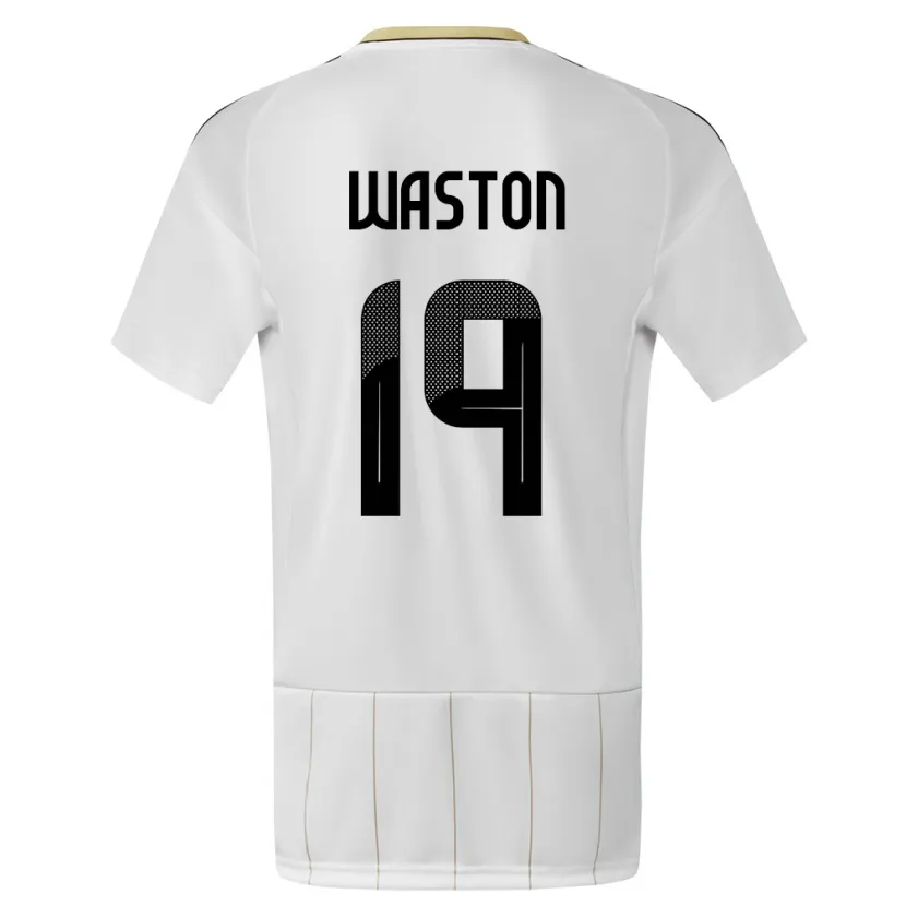Danxen Homme Maillot Costa Rica Kendall Waston #19 Blanc Tenues Extérieur 24-26 T-Shirt
