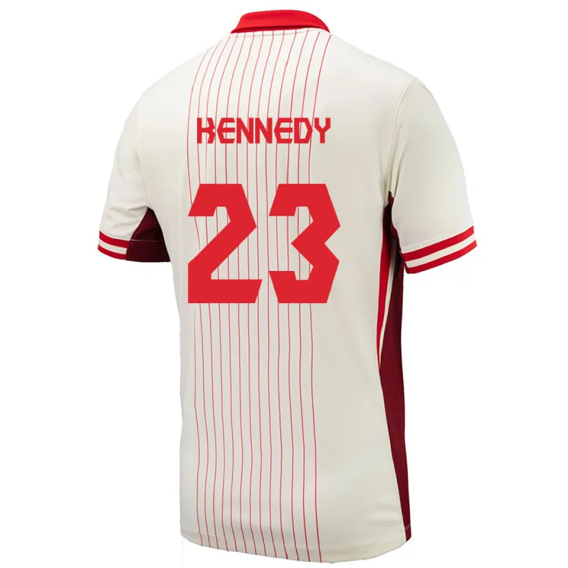 Danxen Homme Maillot Canada Scott Kennedy #23 Blanc Tenues Extérieur 24-26 T-Shirt