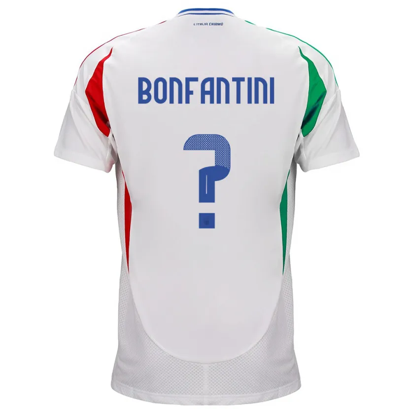 Danxen Homme Maillot Italie Agnese Bonfantini #0 Blanc Tenues Extérieur 24-26 T-Shirt