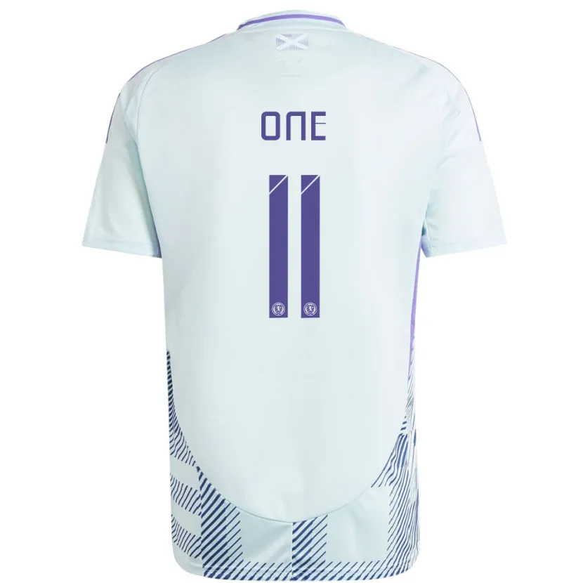 Danxen Homme Maillot Écosse Ryan Oné #11 Bleu Menthe Clair Tenues Extérieur 24-26 T-Shirt