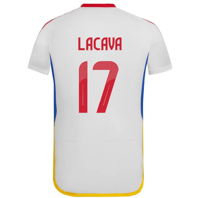 Danxen Homme Maillot Venezuela Matías Lacava #17 Blanc Tenues Extérieur 24-26 T-Shirt