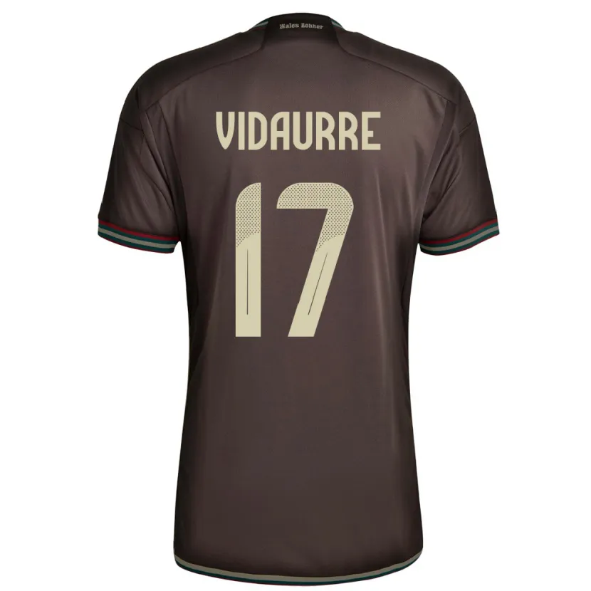 Danxen Homme Maillot Jamaïque Zoe Vidaurre #17 Brun Nuit Tenues Extérieur 24-26 T-Shirt