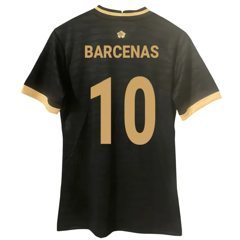 Danxen Homme Maillot Panama Yoel Bárcenas #10 Noir Tenues Extérieur 24-26 T-Shirt
