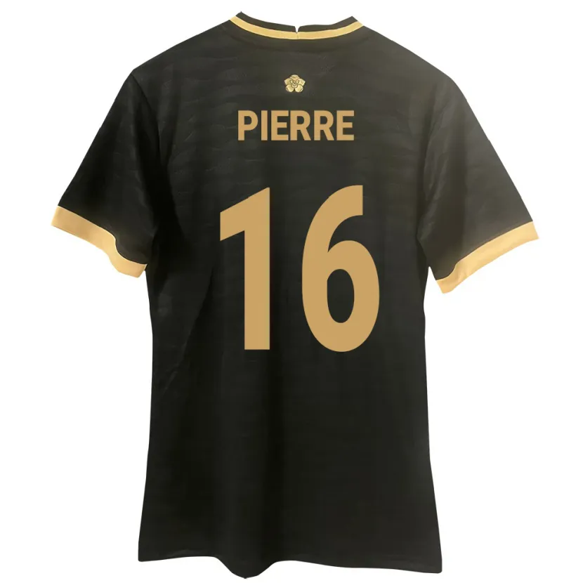 Danxen Homme Maillot Panama Jael Pierre #16 Noir Tenues Extérieur 24-26 T-Shirt