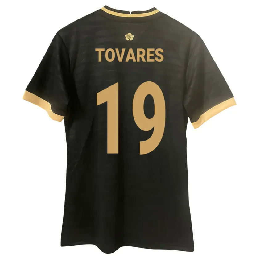 Danxen Homme Maillot Panama Kahir Tovares #19 Noir Tenues Extérieur 24-26 T-Shirt