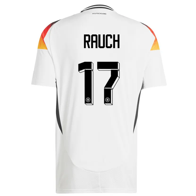Danxen Femme Maillot Allemagne Felicitas Rauch #17 Blanc Tenues Domicile 24-26 T-Shirt