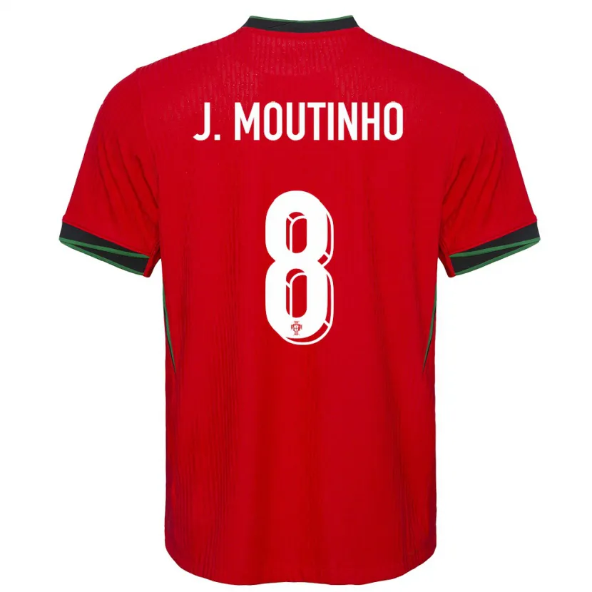 Danxen Femme Maillot Portugal Joao Moutinho #8 Rouge Tenues Domicile 24-26 T-Shirt