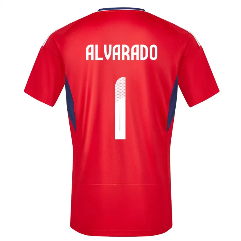Danxen Femme Maillot Costa Rica Esteban Alvarado #1 Rouge Tenues Domicile 24-26 T-Shirt