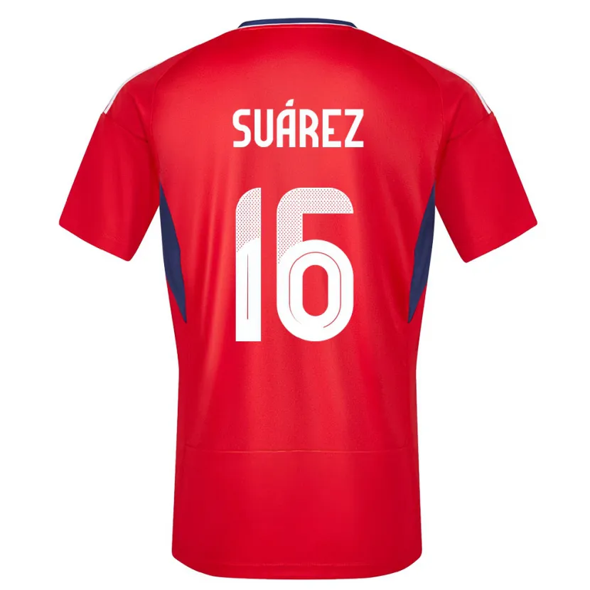 Danxen Femme Maillot Costa Rica Aaron Suarez #16 Rouge Tenues Domicile 24-26 T-Shirt