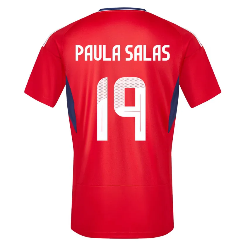 Danxen Femme Maillot Costa Rica Maria Paula Salas #19 Rouge Tenues Domicile 24-26 T-Shirt