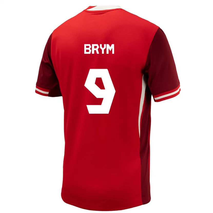 Danxen Femme Maillot Canada Charles-Andreas Brym #9 Rouge Tenues Domicile 24-26 T-Shirt